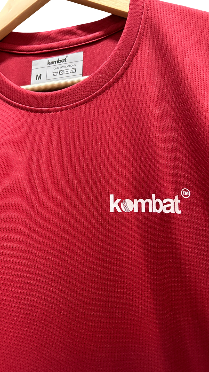 KB87 Training Top — Maroon Corsa detail